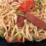 【簡単・スピード】ウスターソース焼うどん